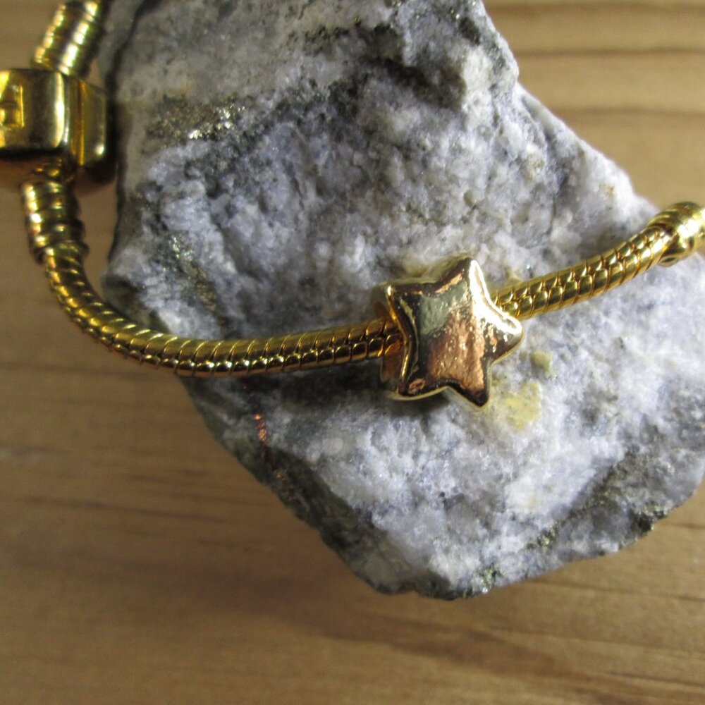 Gold plated 925 Silver Star European Charm